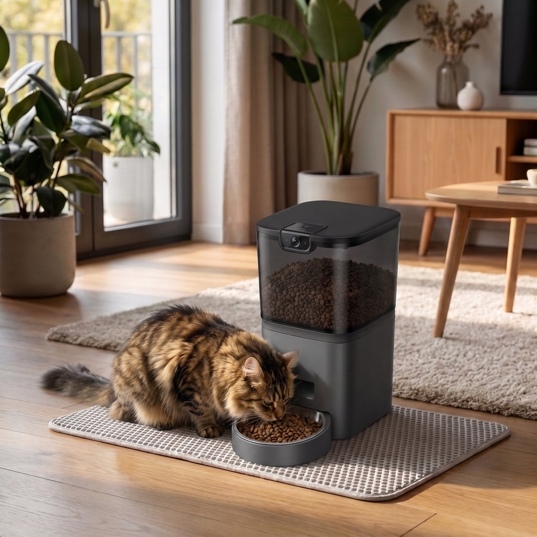 4L/6L Smart Pet Feeder with Camera – Automatic Dry Food Dispenser | Pawora
