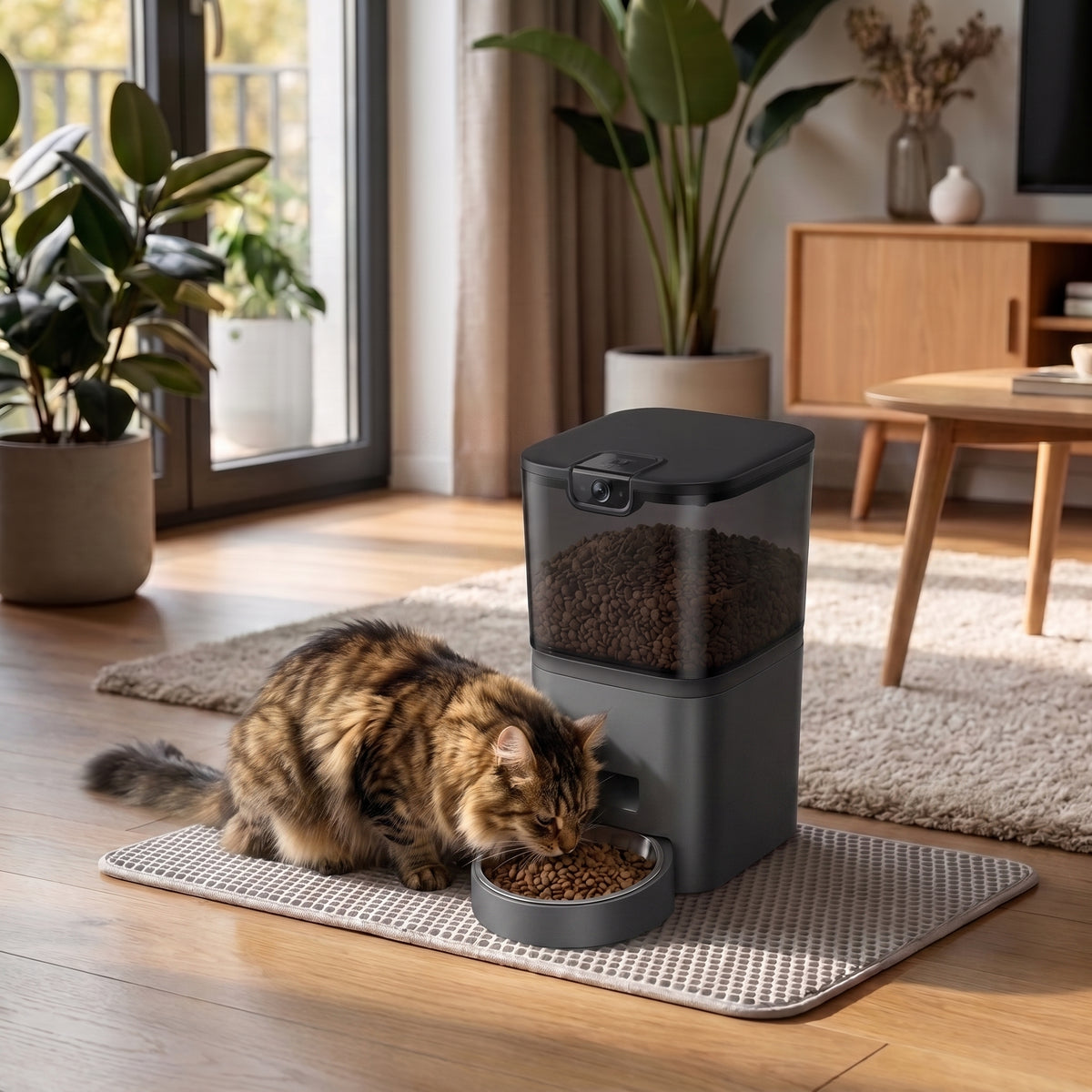 4L/6L Smart Pet Feeder with Camera – Automatic Dry Food Dispenser | Pawora