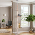 102-Inch Floor-to-Ceiling Cat Tree – 5-Level Sisal Climbing Tower | Pawora