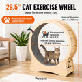 29.5-Inch Cat Exercise Wheel – Indoor Running Wheel for Cats up to 8 lb | Pawora