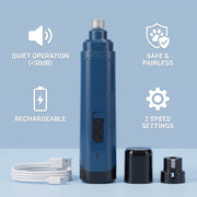 Dog Nail Grinder 2-Speed USB Rechargeable | Pawora