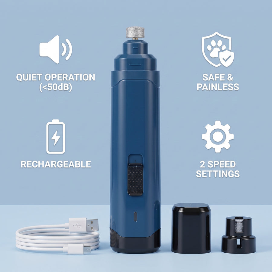 Dog Nail Grinder 2-Speed USB Rechargeable | Pawora