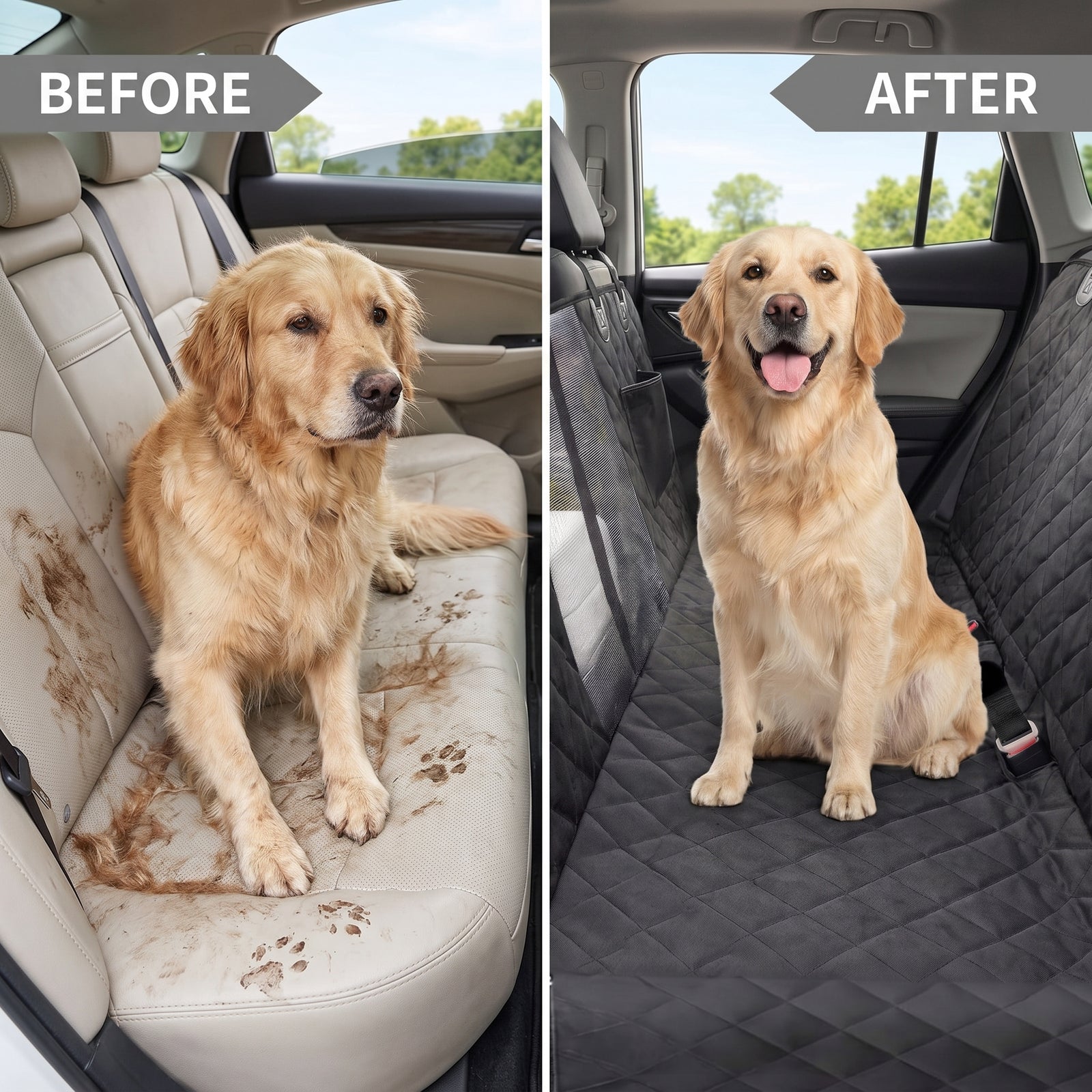 Dog Car Seat Cover Waterproof | Pawora