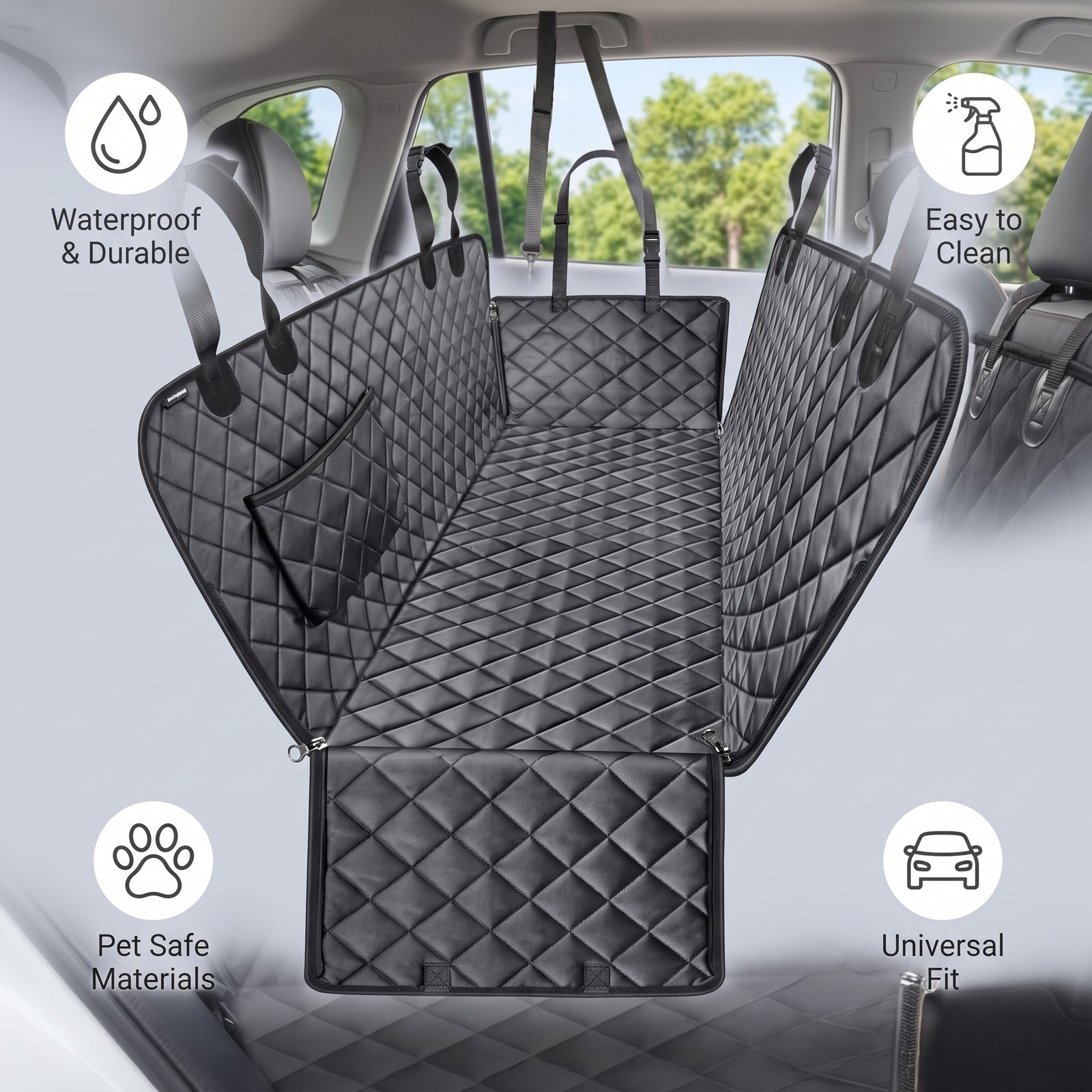 Dog Car Seat Cover Waterproof | Pawora
