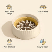 Cat Slow Feeder Bowl 2-in-1 Dual Mode | Pawora