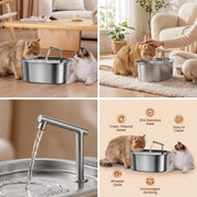 Stainless Steel Pet Water Fountain with Filtration | Pawora