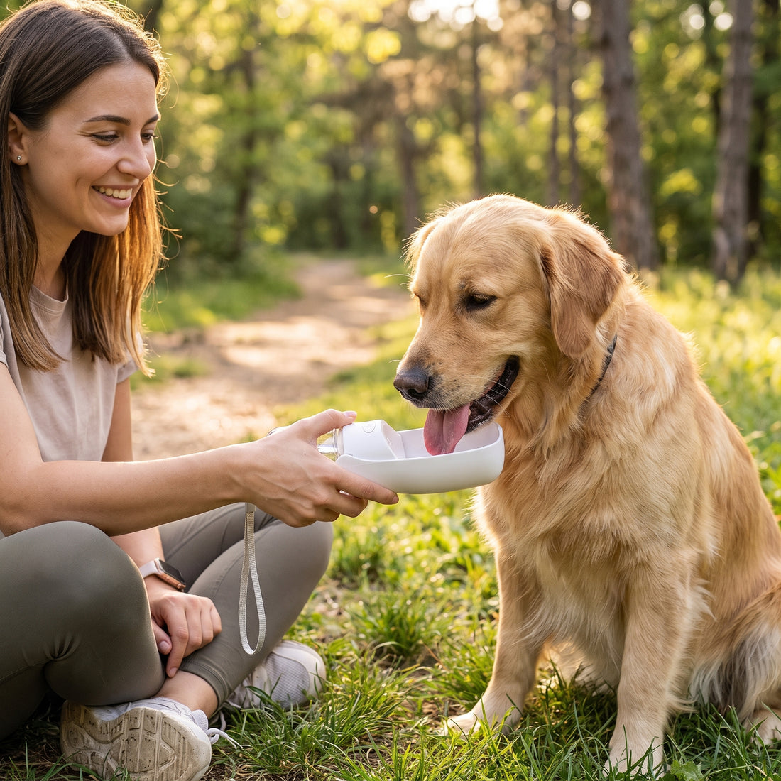 Portable Dog Water Bottle Foldable | Pawora