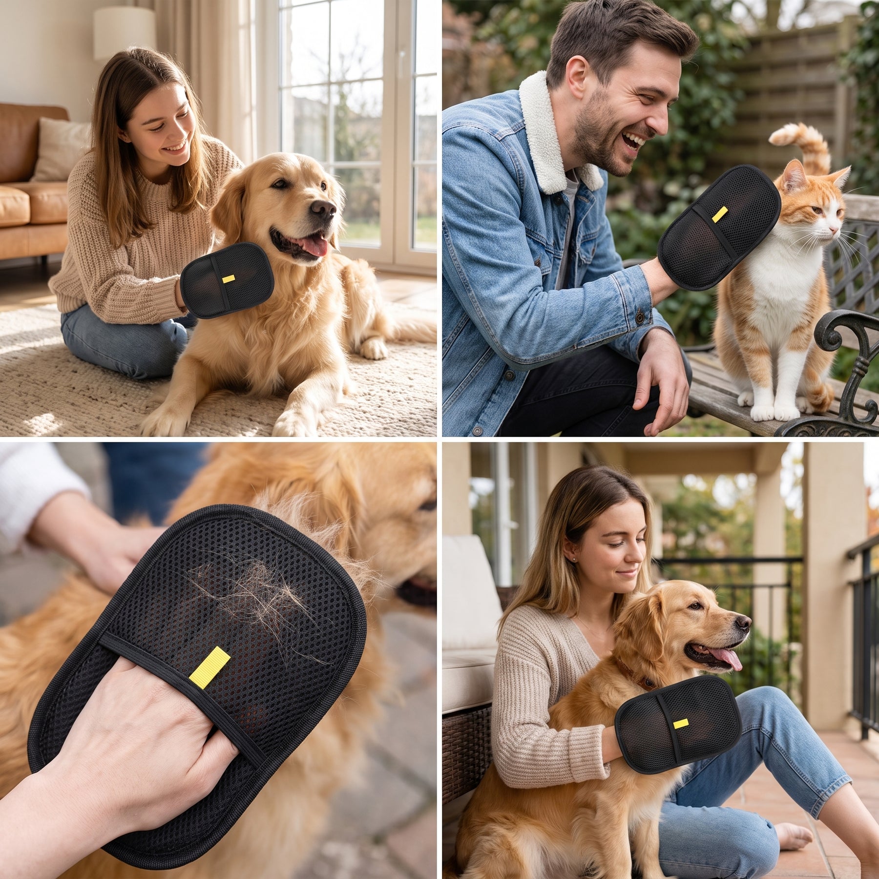 Pet Hair Remover Mitt Dual-Sided | Pawora