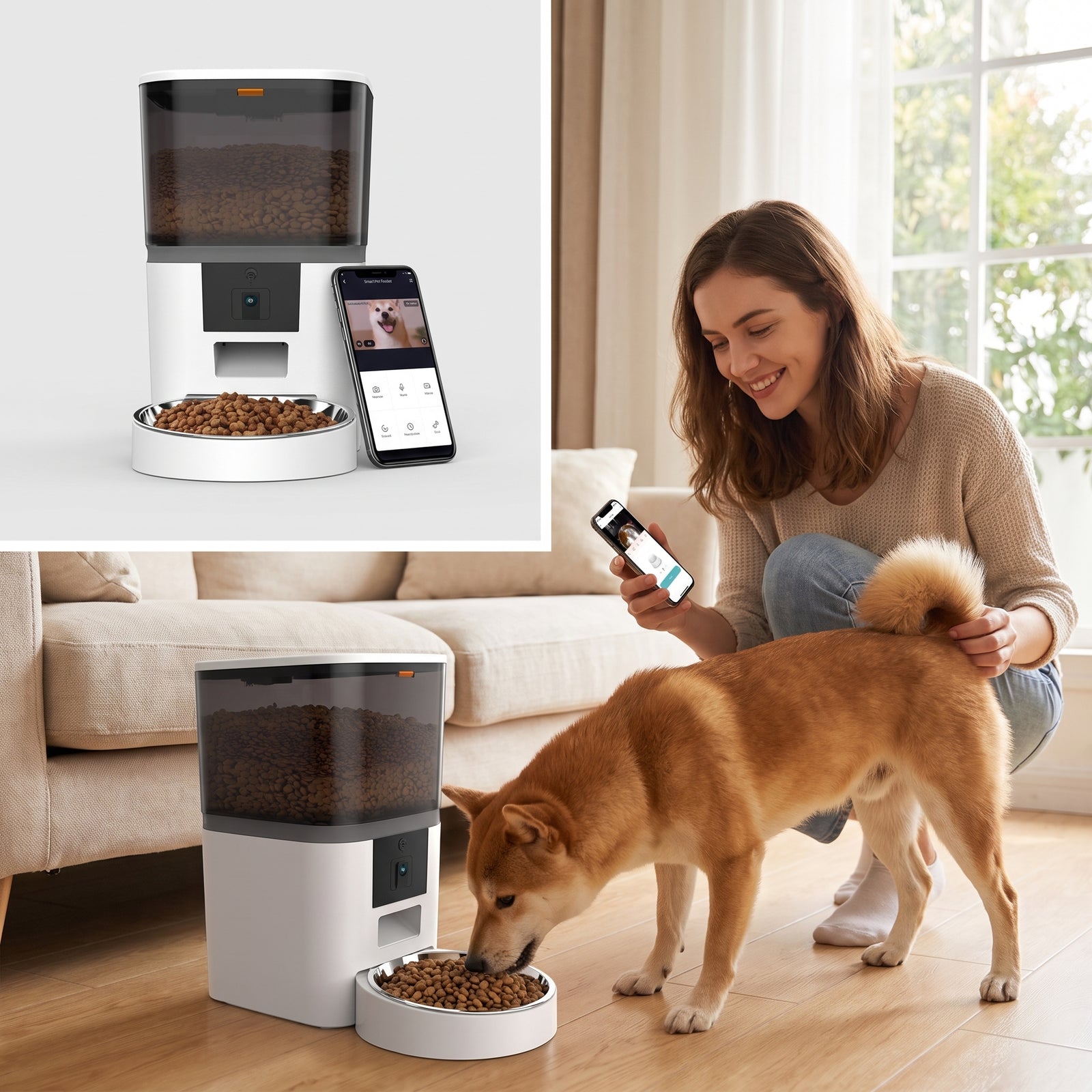 Smart Pet Feeder 6L with HD Camera | Pawora