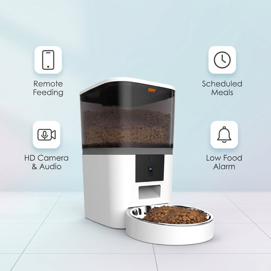 Smart Pet Feeder 6L with HD Camera | Pawora