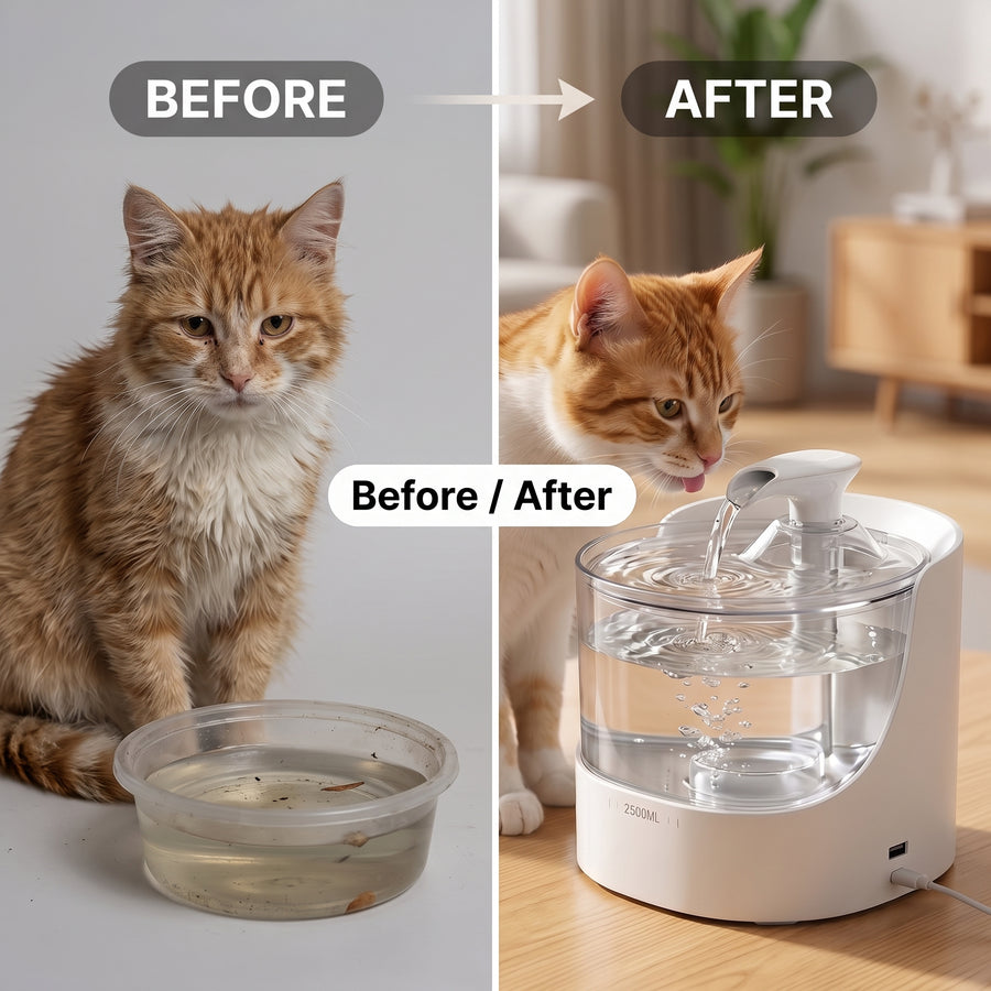 Automatic Cat Water Fountain 2500ML | Pawora