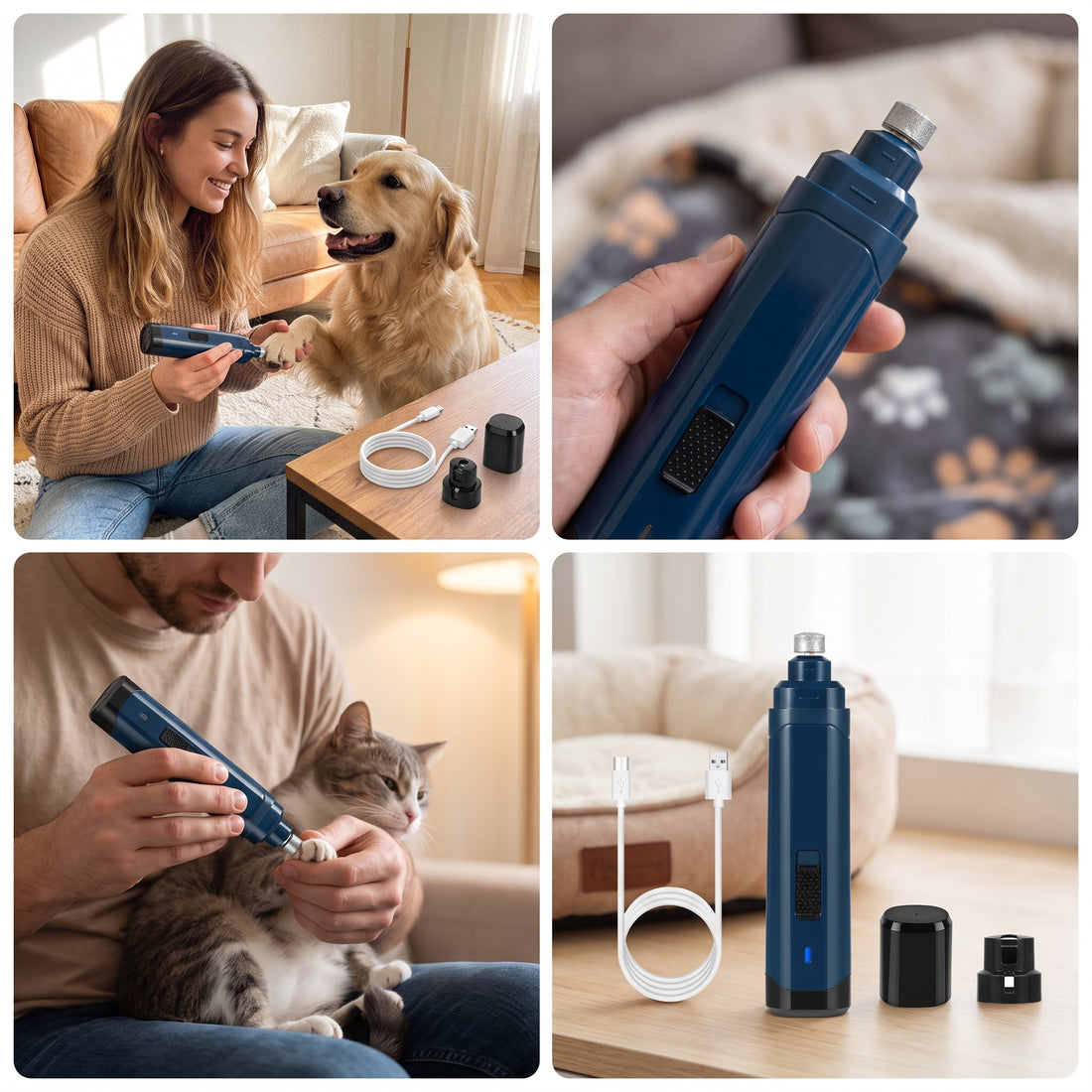 Dog Nail Grinder 2-Speed USB Rechargeable | Pawora