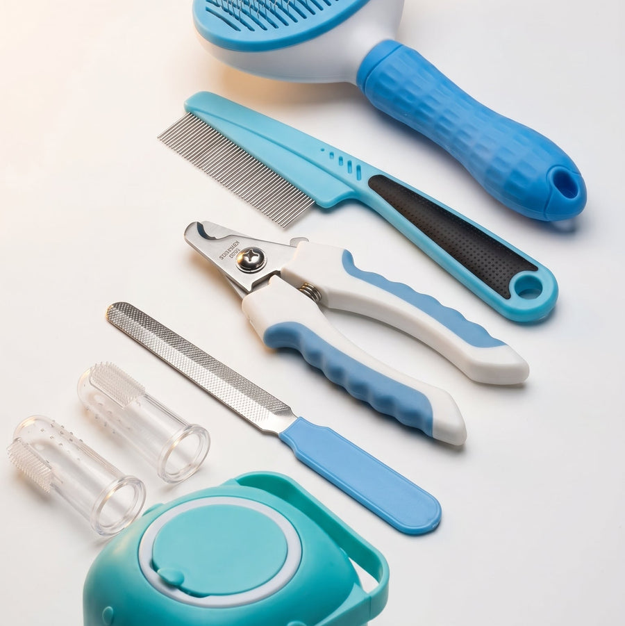 7-Piece Professional Grooming Kit for Cats & Dogs | Pawora